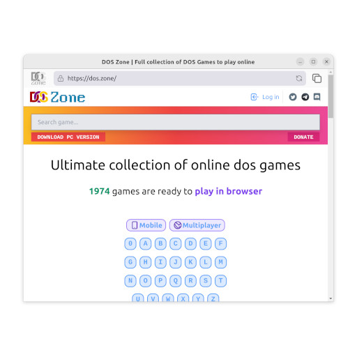 DOS.Zone Browser for Android - Download